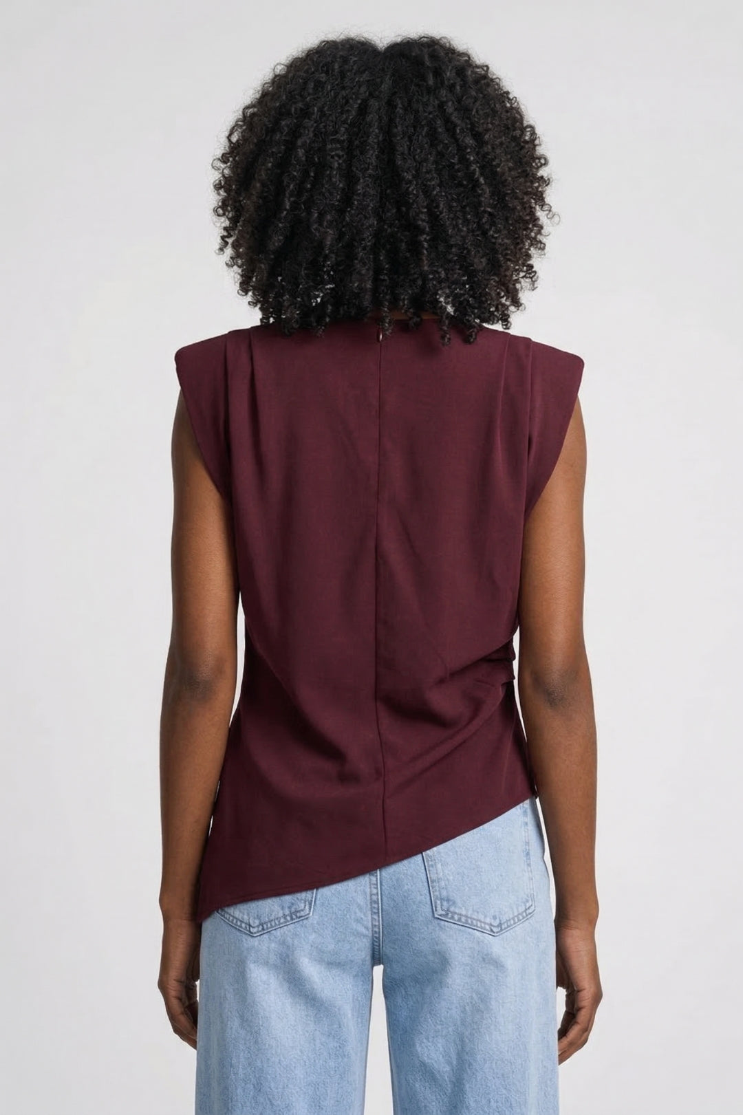 Paulette | Top Drapé Sans Manches Femme