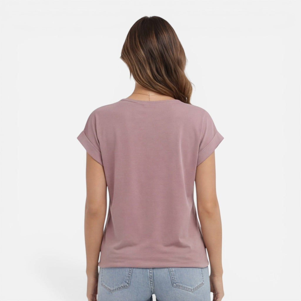 Hedwige | T-Shirt Col V Torsadé Femme