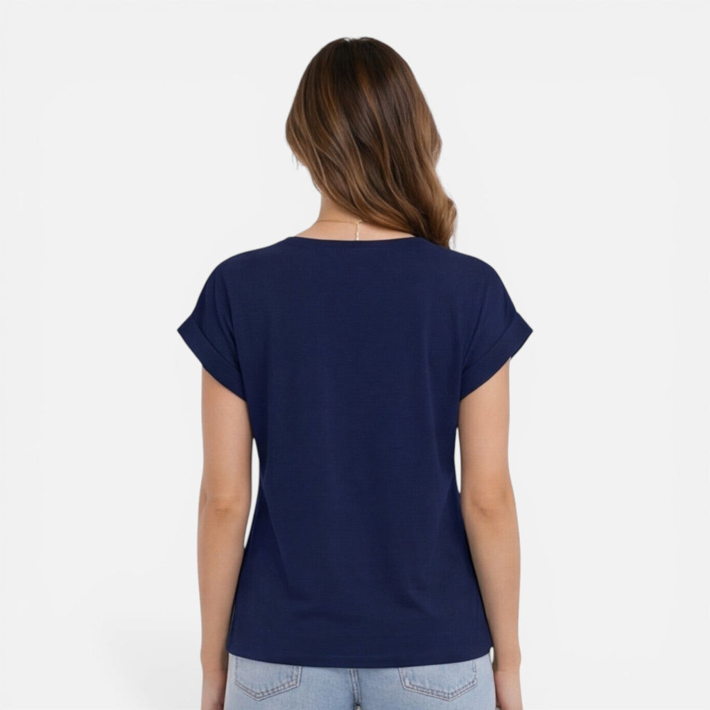 Hedwige | T-Shirt Col V Torsadé Femme