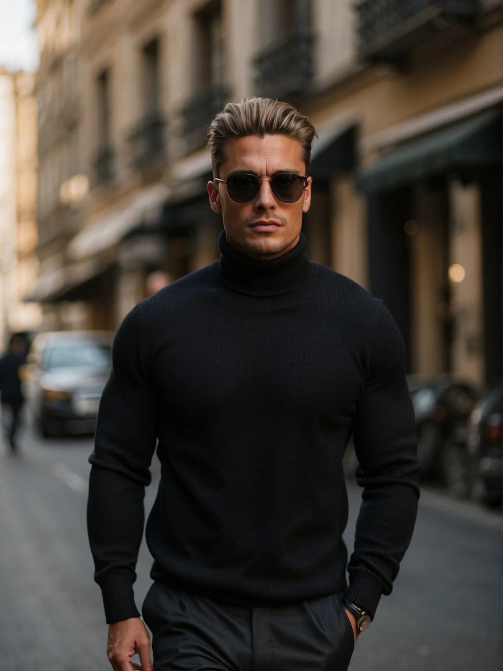 Hilarion | Pull Col Roulé Coupe Ajustée