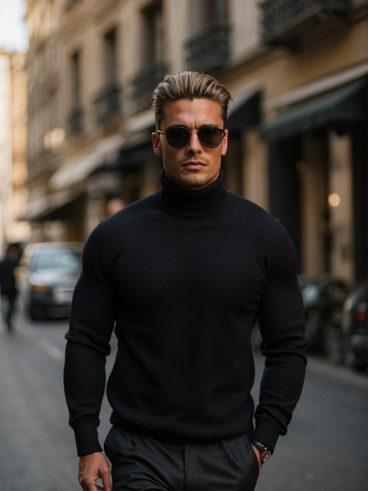 Hilarion | Pull Col Roulé Coupe Ajustée