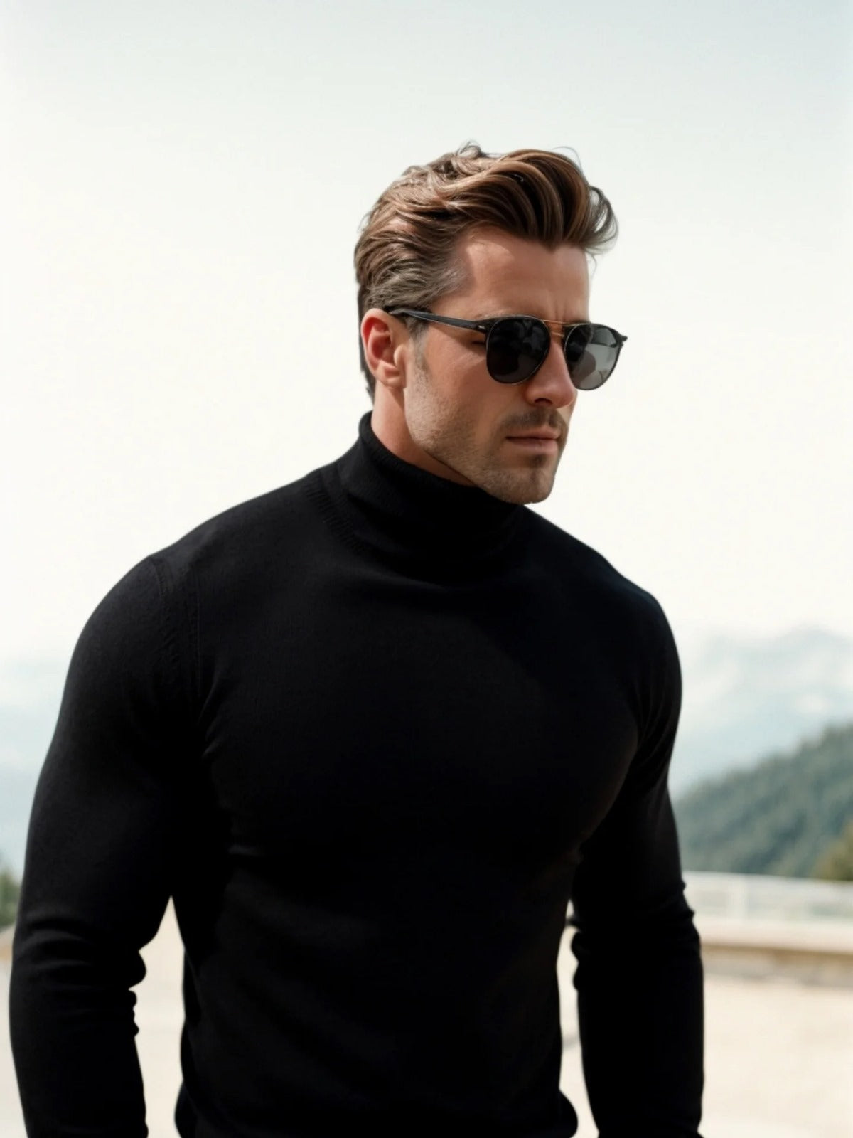 Hilarion | Pull Col Roulé Coupe Ajustée