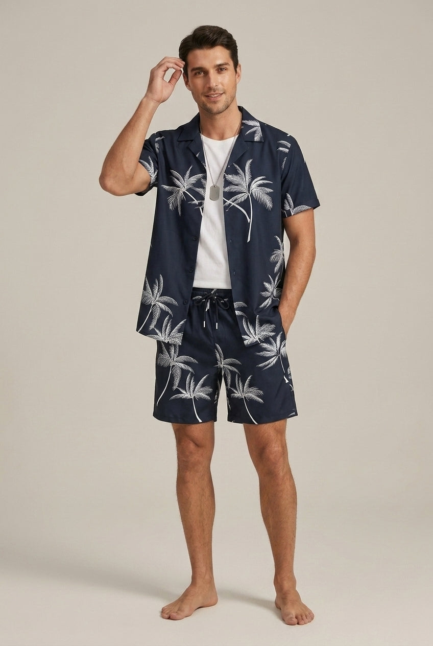 Numa | Ensemble Imprimé Palmiers Short