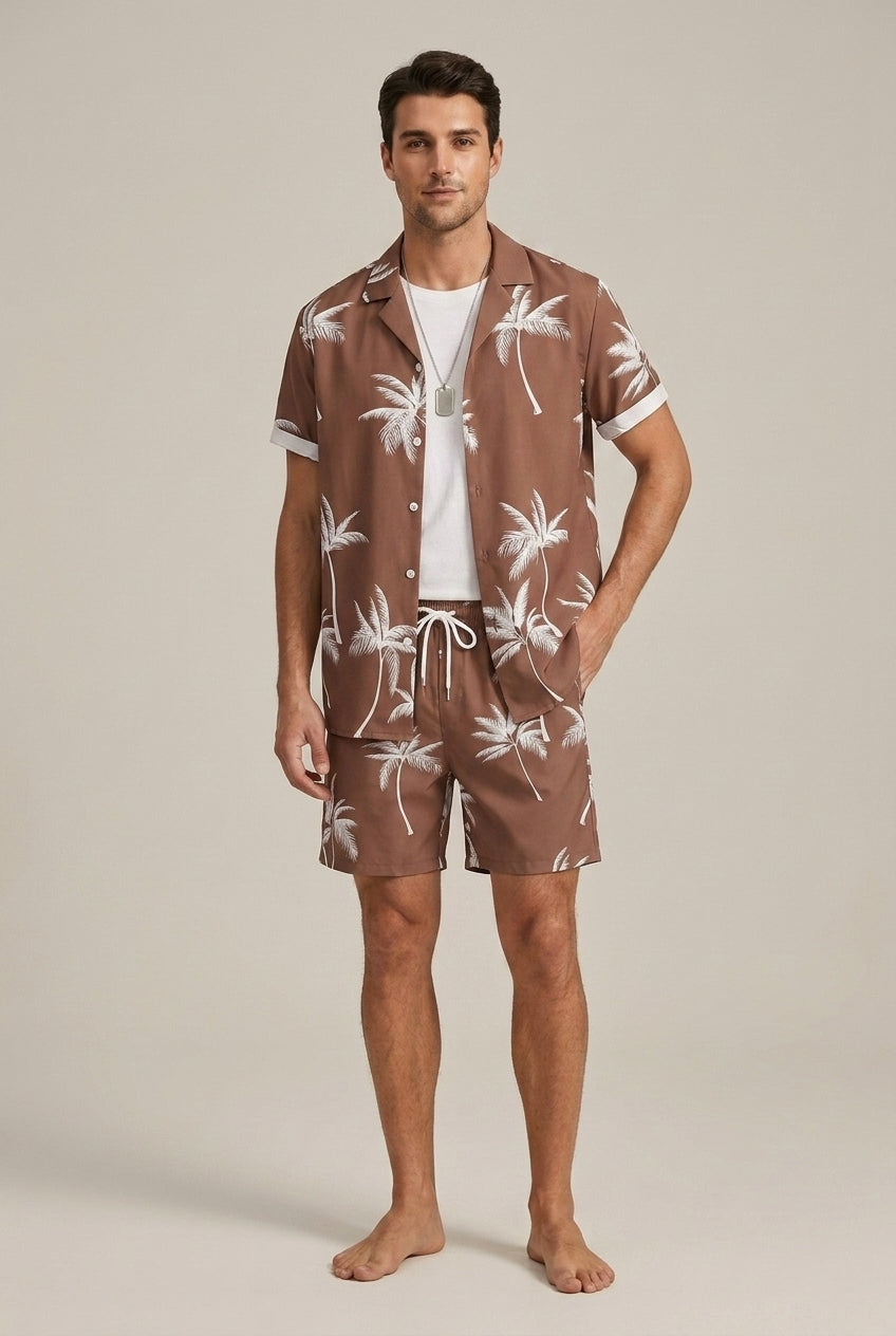Numa | Ensemble Imprimé Palmiers Short