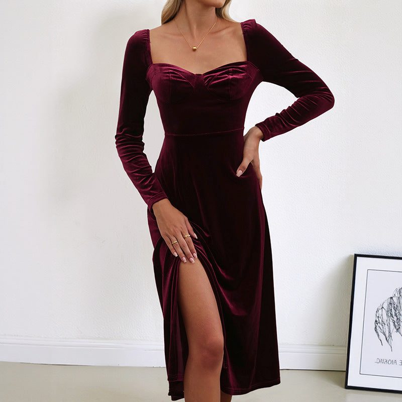 Rose-Marie | Robe Midi Encolure Cœur