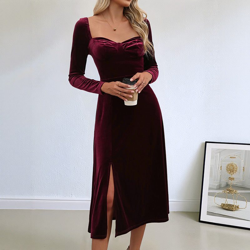 Rose-Marie | Robe Midi Encolure Cœur