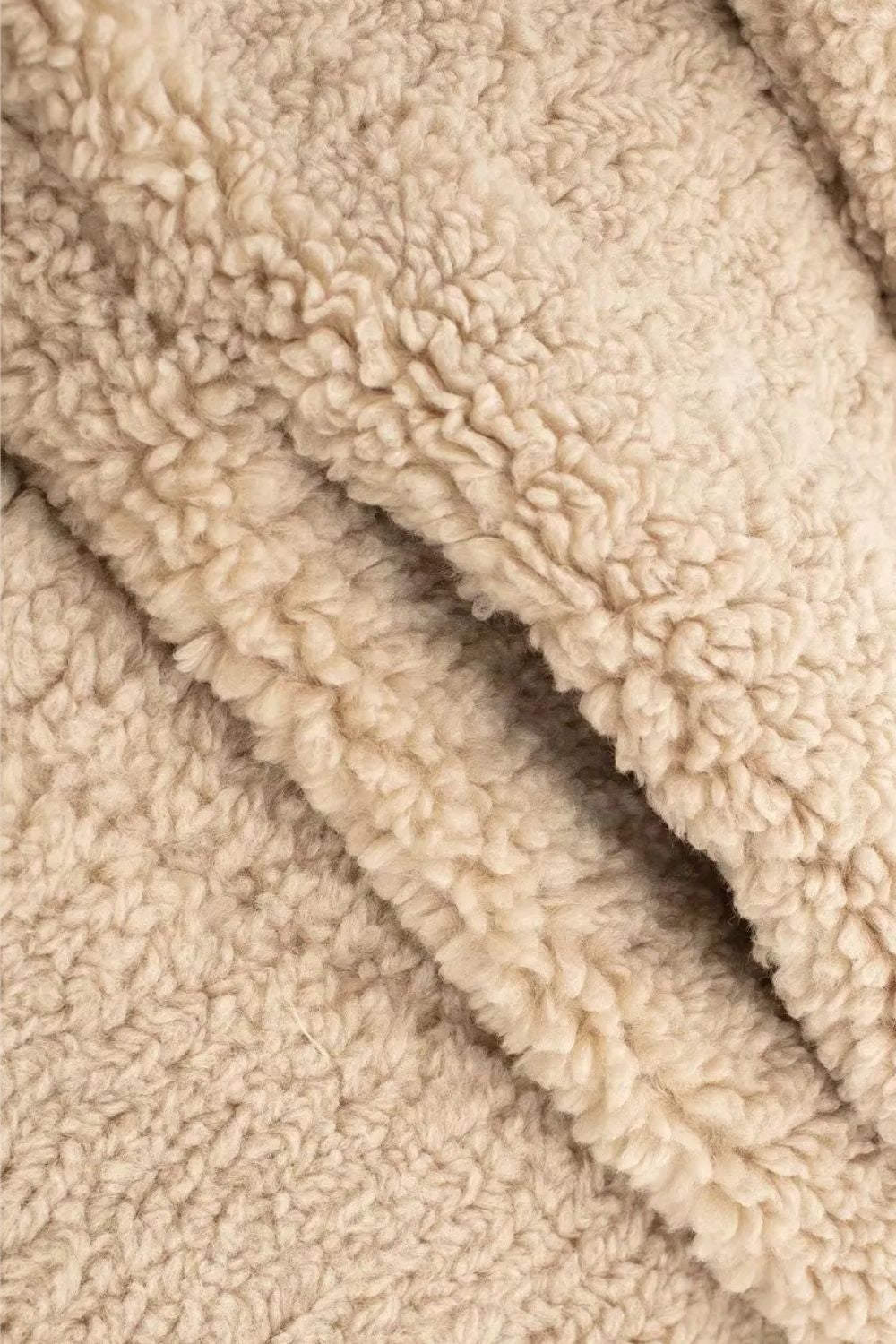 Arielle | Manteau Long Teddy Double Boutonnage