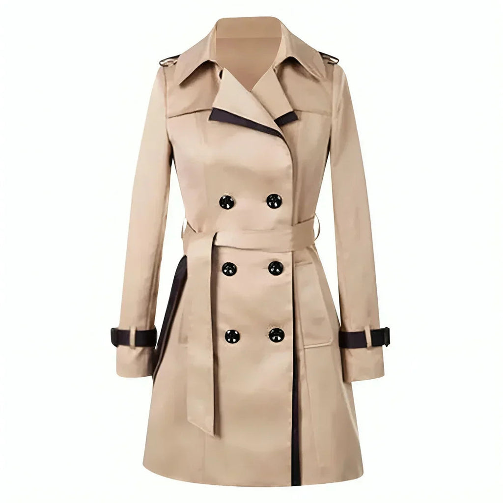 Lila | Trench Coupe-Vent Col à Revers