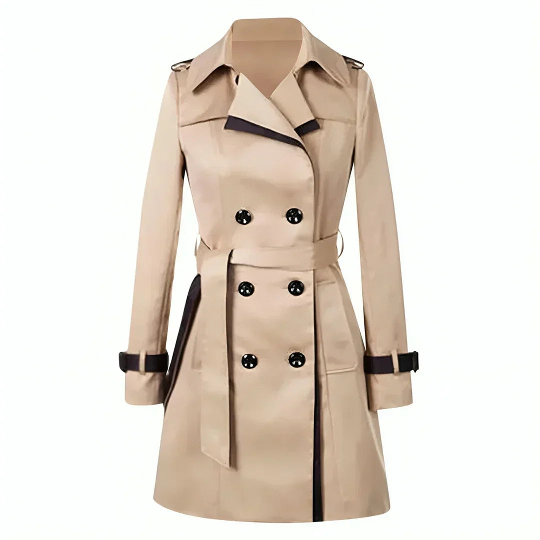Lila | Trench Coupe-Vent Col à Revers