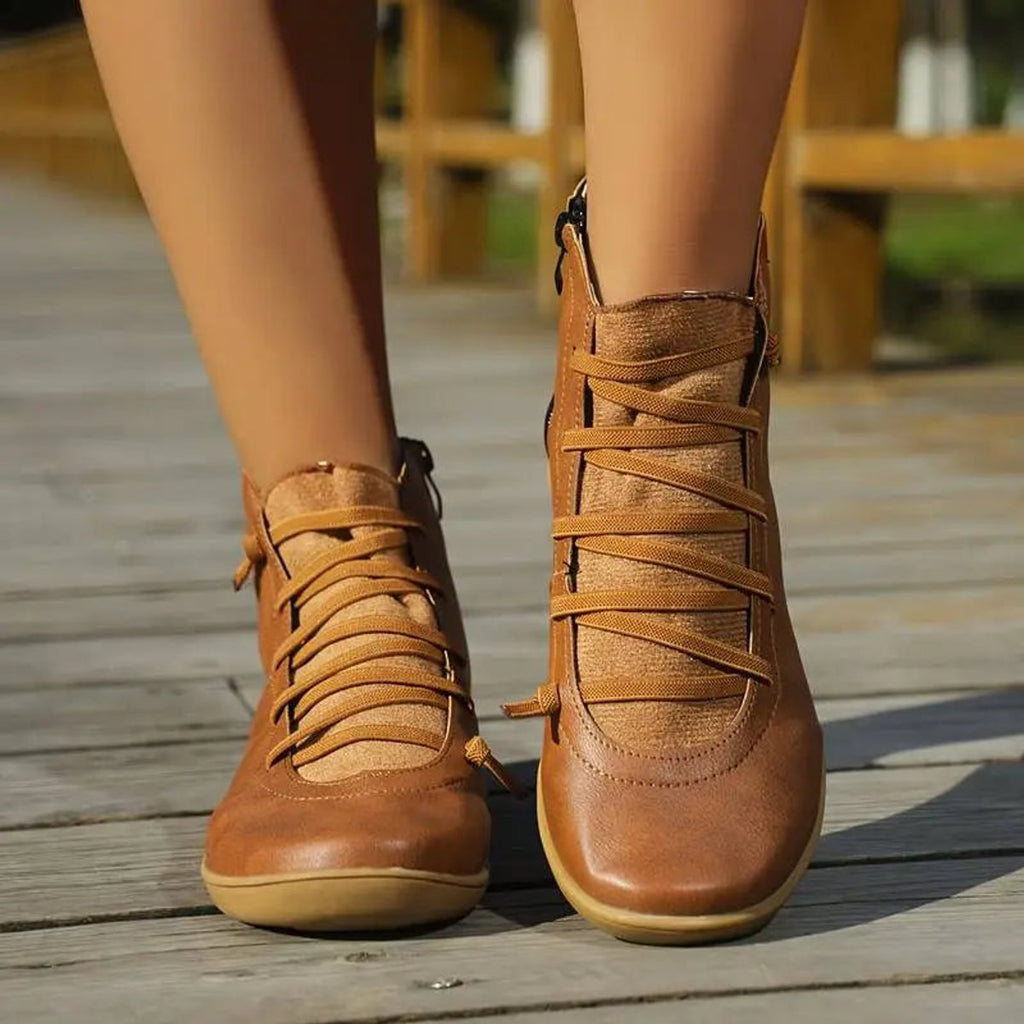 Hermance | Bottines Lacets Zip Latéral