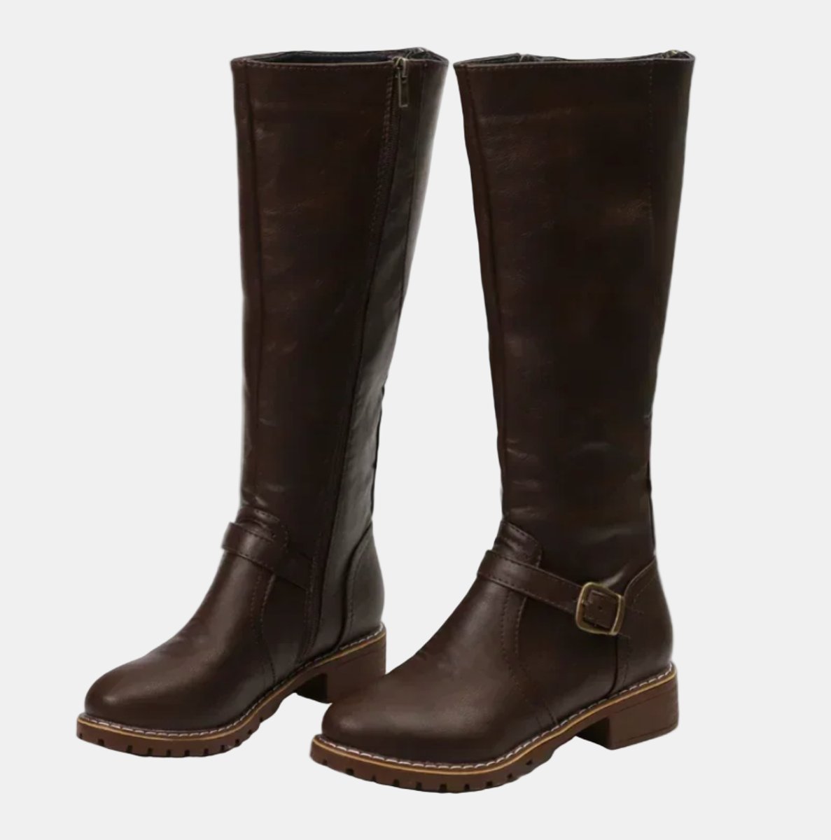 Mélodie | Bottes Hautes Boucle Talon Bas