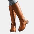 Mélodie | Bottes Hautes Boucle Talon Bas
